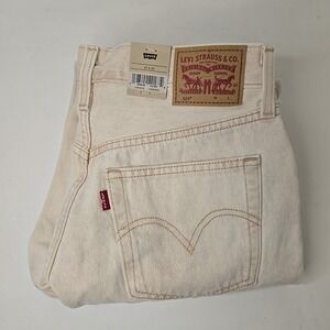 Levi's Women's High-Rise 501 Jeans 27x30 Cream Colored